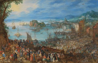 Great Fish Market by Jan the Elder Brueghel